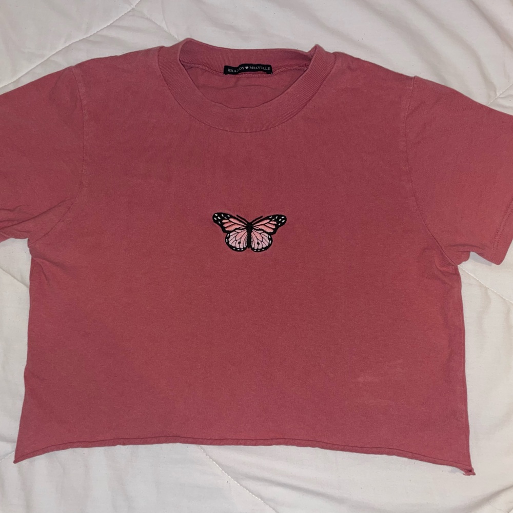 PAC sun/ Brandy Melville cropped top.Washed out, dusty red. One size.Gently used